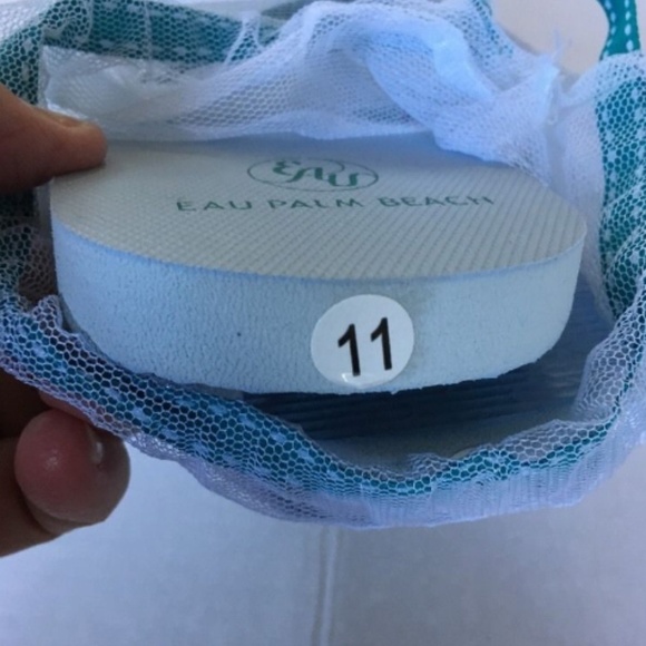 EAU PALM BEACH WOMEN'S FLIP-FLOP SANDALS 11 👣NEW - Picture 4 of 4
